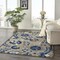 Homeroots 6 x 9 ft. Natural & Blue Indoor & Outdoor Area Rug 384861 - alternate 2